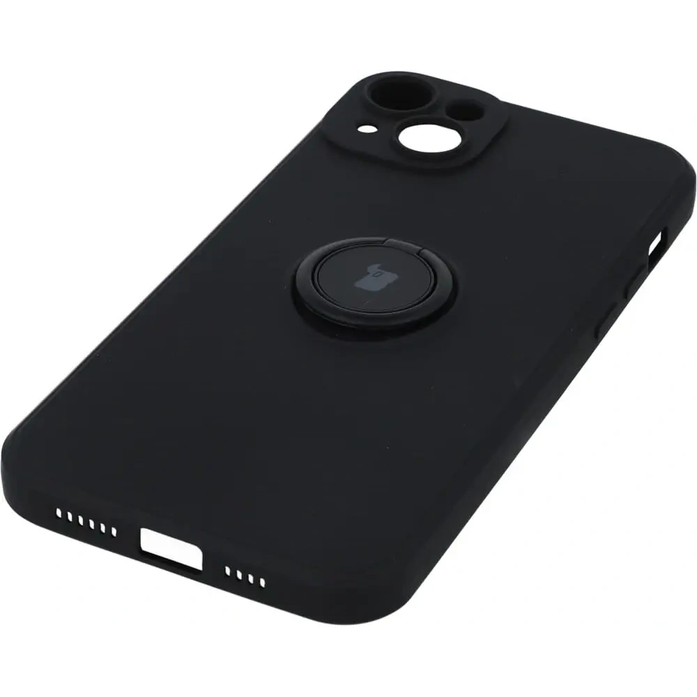 Hurtownia GSM - Etui Bizon Case Silicone Ring Sq do Apple iPhone 14 Plus czarne - BIZ208 - {ean13} - Hurt