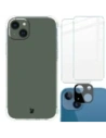 Etui + 2x szkło na ekran + obiektyw Bizon Case Clear Pack do Apple iPhone 14 Plus przezroczyste
