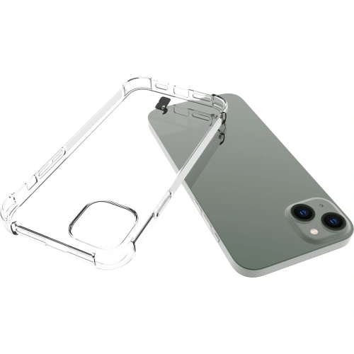 Etui + 2x szkło na ekran + obiektyw Bizon Case Clear Pack do Apple iPhone 14 Plus przezroczyste