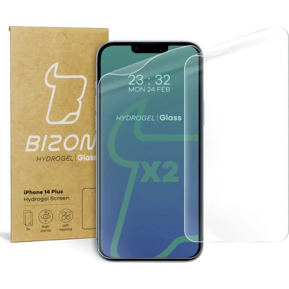 Wholesale Bizon Glass Hydrogel Apple iPhone 14 Plus [2 PACK] - BIZ210 - {ean13} - Hurt