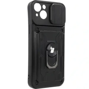 Hurtownia GSM - Bizon Case Camshield Kártyahely Gyűrű Apple iPhone 14 Plus fekete - BIZ214 - {ean13} - Hurt
