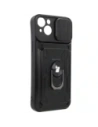 Hurtownia GSM - Etui Bizon Case Camshield Card Slot Ring do Apple iPhone 14 Plus černé - BIZ214 - {ean13} - Hurt