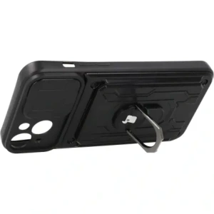 Hurtownia GSM - Bizon Case Camshield Kártyahely Gyűrű Apple iPhone 14 Plus fekete - BIZ214 - {ean13} - Hurt