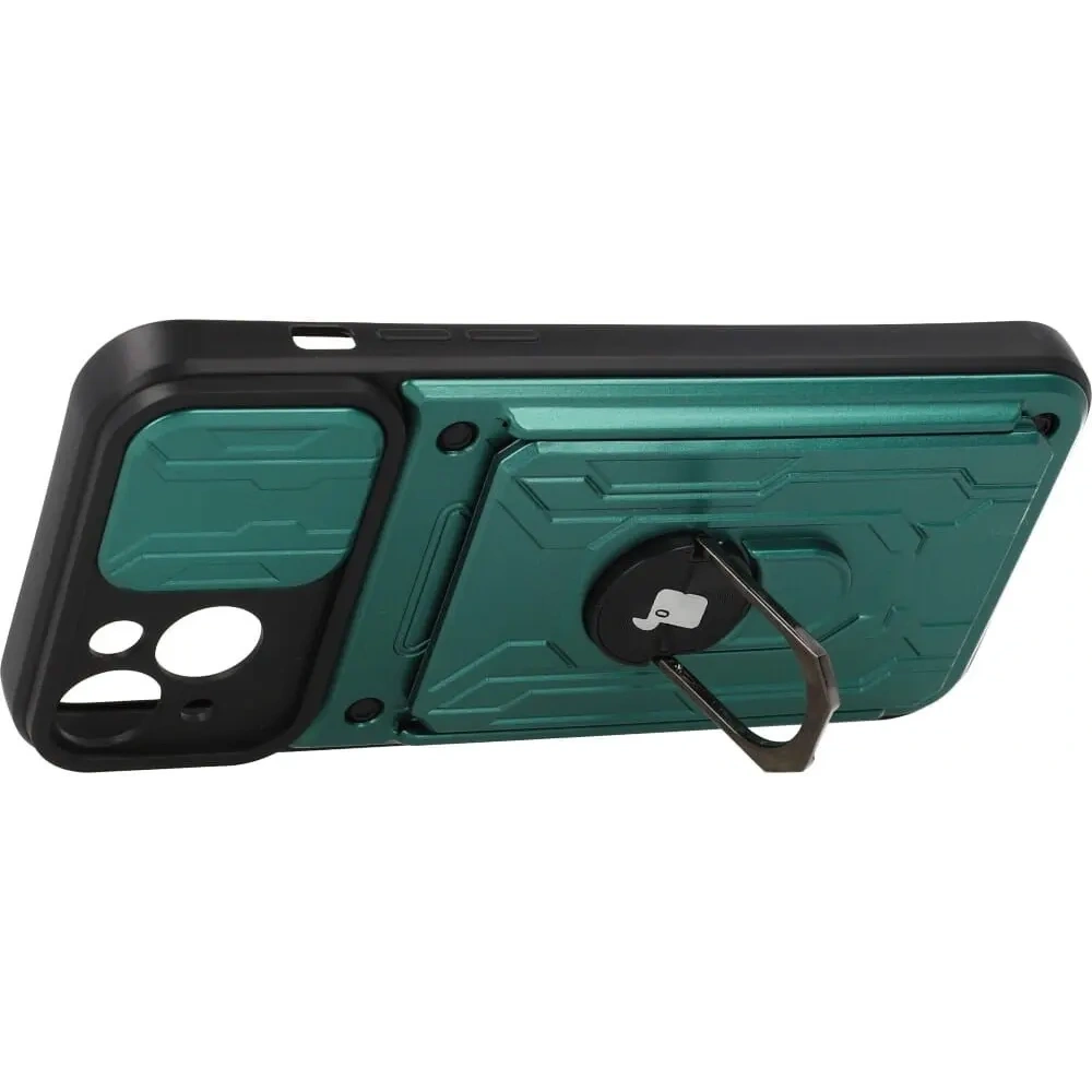 Hurtownia GSM - Etui Bizon Case Camshield Card Slot Ring do Apple iPhone 14 Plus zielone - BIZ215 - {ean13} - Hurt
