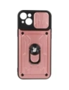 Bizon Case Camshield Card Slot Ring Apple iPhone 14 Plus roz deschis