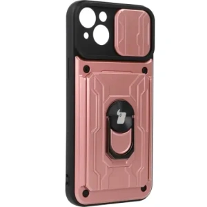 Hurtownia GSM - Bizon Case Camshield Kártyahely Gyűrű Apple iPhone 14 Plus világos rózsaszín - BIZ217 - {ean13} - Hurt
