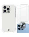 Bizon Case Clear Pack case + 2x screen glass + lens glass Apple iPhone 14 Pro clear