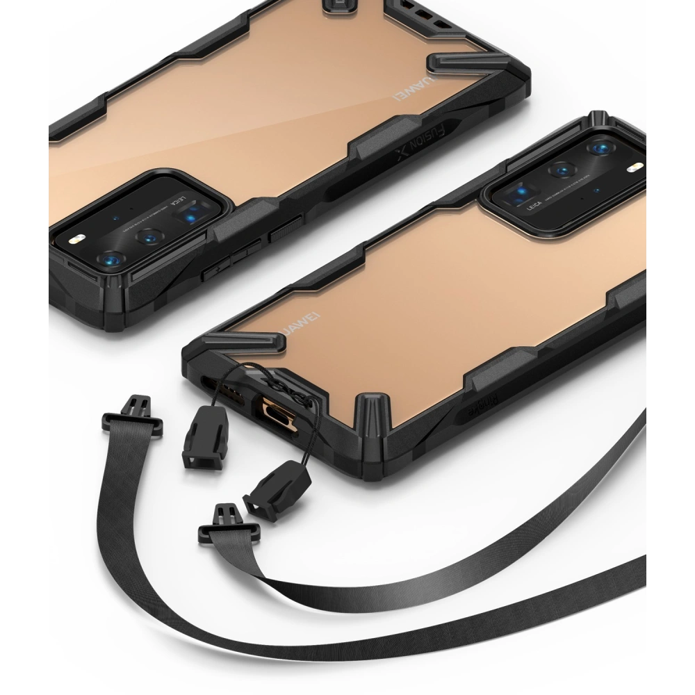 Hurtownia GSM - Etui Ringke Fusion-X Huawei P40 Pro Black - RGK1145BLK - {ean13} - Hurt