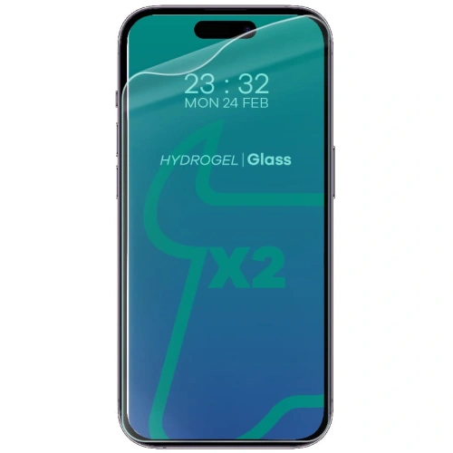 Folia hydrożelowa na ekran Bizon Glass Hydrogel Apple iPhone 14 Pro [2 PACK]