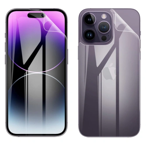 Folia hydrożelowa na tył i przód Bizon Glass Hydrogel Apple iPhone 14 Pro