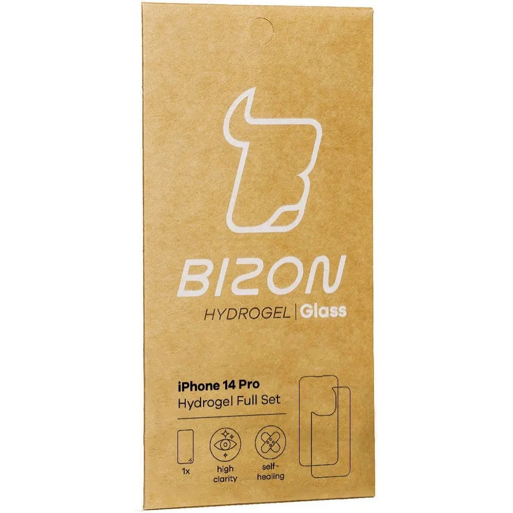 Hurtownia GSM - Folie hydrogelové na zadní a přední stranu Bizon Glass Hydrogel Apple iPhone 14 Pro - BIZ226 - {ean13} - Hurt