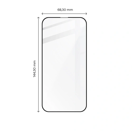 Szkło hartowane Bizon Glass Edge 2 do Apple iPhone 14 Pro czarne
