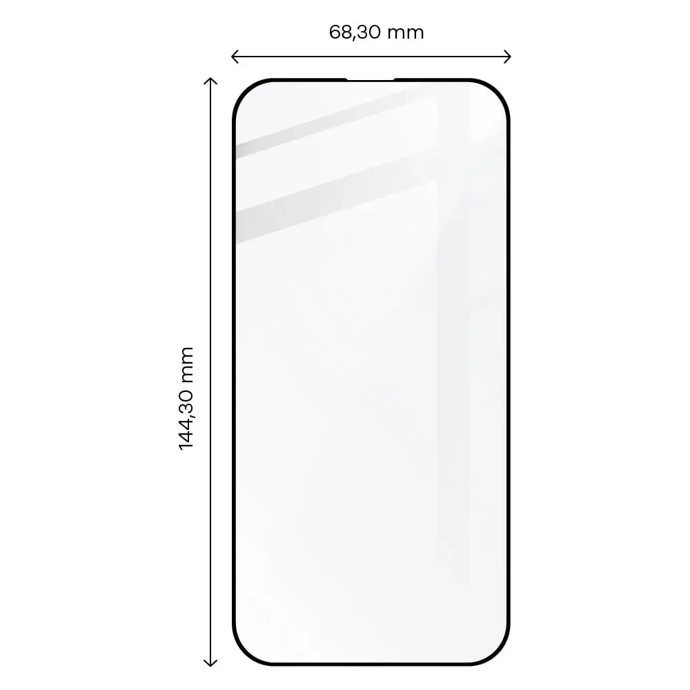 Hurtownia GSM - Szkło hartowane Bizon Glass Edge 2 do Apple iPhone 14 Pro czarne - BIZ228 - {ean13} - Hurt
