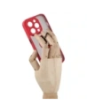 Wholesale Bizon Case Hybrid Ring Apple iPhone 14 Pro smoky with a red frame - BIZ229 - {ean13} - Hurt