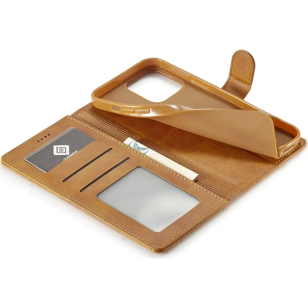 Hurtownia GSM - Etui Bizon Case Wallet do Apple iPhone 14 Pro světle hnědé - BIZ230 - {ean13} - Hurt