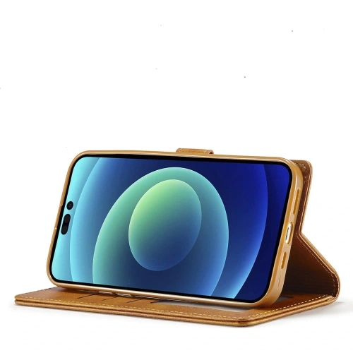 Etui Bizon Case Wallet do Apple iPhone 14 Pro jasnobrązowe