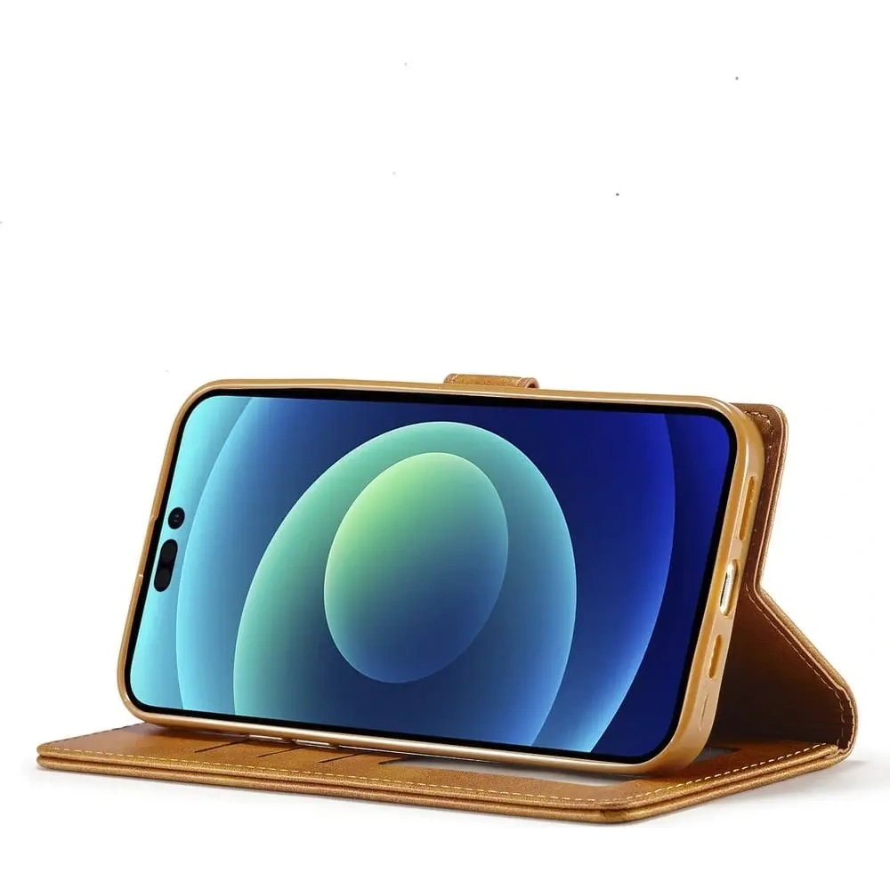 Hurtownia GSM - Etui Bizon Case Wallet do Apple iPhone 14 Pro světle hnědé - BIZ230 - {ean13} - Hurt