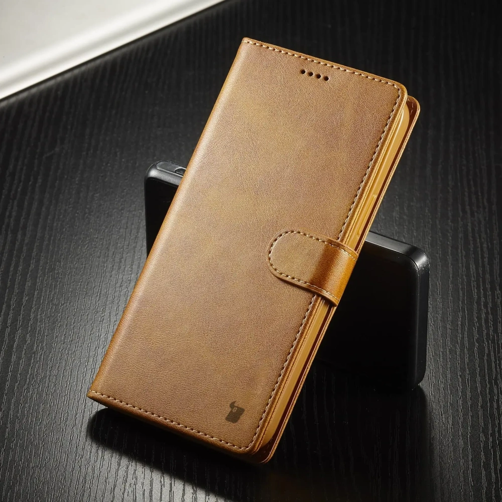 Hurtownia GSM - Etui Bizon Case Wallet do Apple iPhone 14 Pro světle hnědé - BIZ230 - {ean13} - Hurt