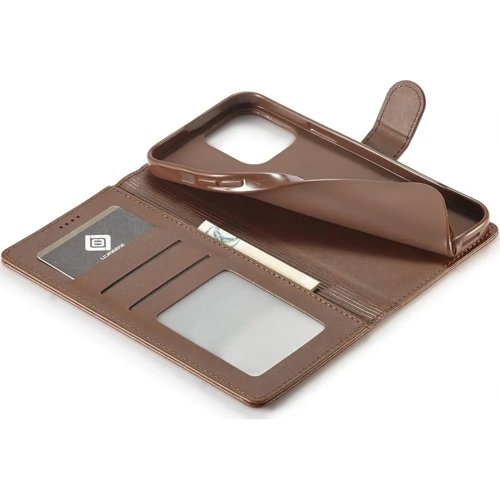 Hurtownia GSM - Bizon Case Wallet Apple iPhone 14 Pro maro închis - BIZ231 - {ean13} - Hurt