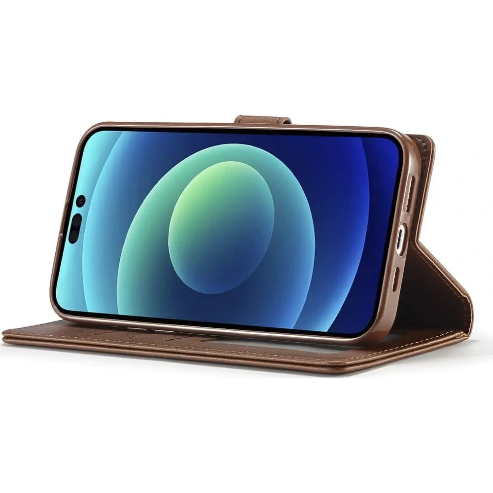Hurtownia GSM - Bizon Case Wallet Apple iPhone 14 Pro maro închis - BIZ231 - {ean13} - Hurt