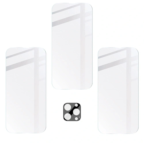 3x Szkło na ekran + szkło na aparat BIZON do Apple iPhone 14 Pro
