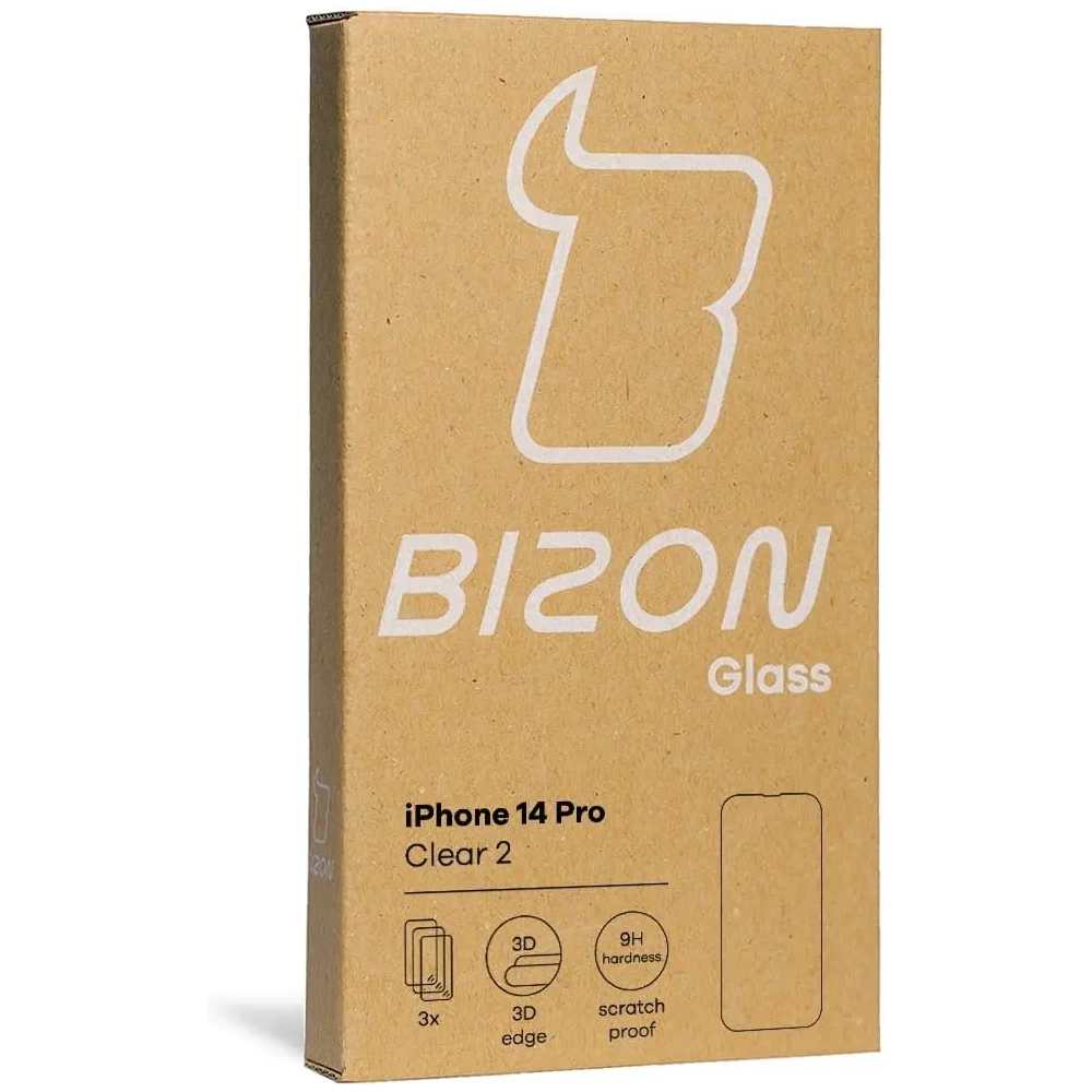 Hurtownia GSM - BIZON 3x sticlă de ecran + sticlă pentru cameră Apple iPhone 14 Pro - BIZ232 - {ean13} - Hurt