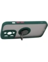 Hurtownia GSM - Etui z uchwytem na palec Bizon Case Hybrid Ring do Apple iPhone 14 Pro kouřové s tmavozeleným rámem - BIZ233 - {ean13} - Hurt