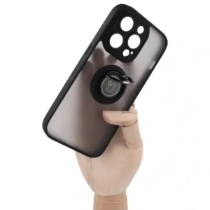 Hurtownia GSM - Bizon Case Hybrid Ring Apple iPhone 14 Pro rauchig mit einem schwarzen Rahmen - BIZ234 - {ean13} - Hurt