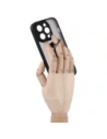 Hurtownia GSM - Etui z uchwytem na palec Bizon Case Hybrid Ring do Apple iPhone 14 Pro przydymione z czarną ramką - BIZ234 - {ean13} - Hurt