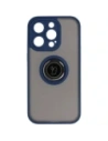 Wholesale Bizon Case Hybrid Ring Apple iPhone 14 Pro smoky with a navy blue frame - BIZ235 - {ean13} - Hurt
