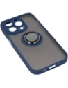 Wholesale Bizon Case Hybrid Ring Apple iPhone 14 Pro smoky with a navy blue frame - BIZ235 - {ean13} - Hurt