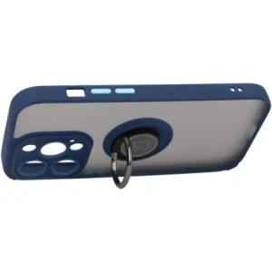 Hurtownia GSM - Bizon Case Hybrid Ring Apple iPhone 14 Pro rauchig mit einem marineblauen Rahmen - BIZ235 - {ean13} - Hurt