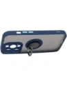 Wholesale Bizon Case Hybrid Ring Apple iPhone 14 Pro smoky with a navy blue frame - BIZ235 - {ean13} - Hurt