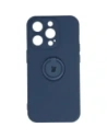 Bizon Case Silicone Ring Sq Apple iPhone 14 Pro navy blue