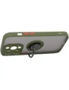 Wholesale Bizon Case Hybrid Ring Apple iPhone 14 Pro smoky with a green frame - BIZ238 - {ean13} - Hurt