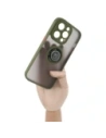 Hurtownia GSM - Bizon Case Hybrid Ring Apple iPhone 14 Pro fumuriu cu un cadru verde - BIZ238 - {ean13} - Hurt