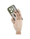 Wholesale Bizon Case Hybrid Ring Apple iPhone 14 Pro smoky with a green frame - BIZ238 - {ean13} - Hurt