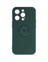 Bizon Case Silicone Ring Sq Apple iPhone 14 Pro dark green
