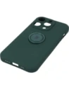 Wholesale Bizon Case Silicone Ring Sq Apple iPhone 14 Pro dark green - BIZ239 - {ean13} - Hurt