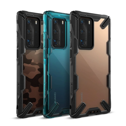 Etui Ringke Fusion-X Huawei P40 Pro Camo (Moro) Black
