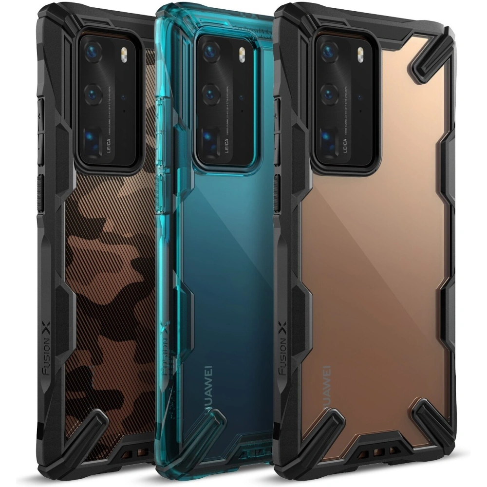 Hurtownia GSM - Etui Ringke Fusion-X Huawei P40 Pro Camo (Moro) Black - RGK1147MOB - {ean13} - Hurt