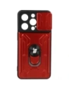 Wholesale Bizon Case Camshield Card Slot Ring Apple iPhone 14 Pro red - BIZ240 - {ean13} - Hurt