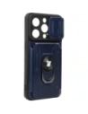 Bizon Case Camshield Card Slot Ring Apple iPhone 14 Pro navy blue