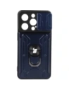 Wholesale Bizon Case Camshield Card Slot Ring Apple iPhone 14 Pro navy blue - BIZ241 - {ean13} - Hurt