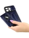 Wholesale Bizon Case Camshield Card Slot Ring Apple iPhone 14 Pro navy blue - BIZ241 - {ean13} - Hurt