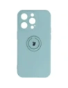 Etui Bizon Case Silicone Ring Sq do Apple iPhone 14 Pro tyrkysové
