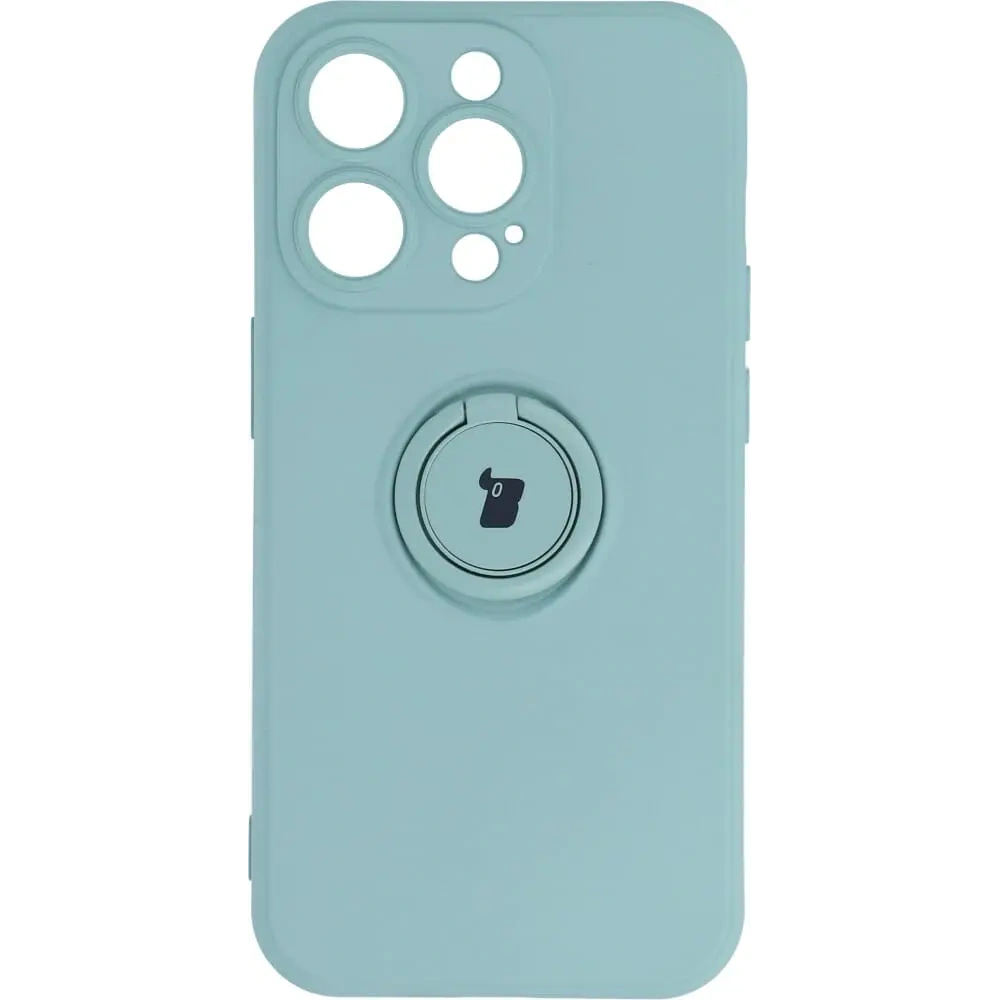 Wholesale Bizon Case Silicone Ring Sq Apple iPhone 14 Pro turquoise - BIZ242 - {ean13} - Hurt