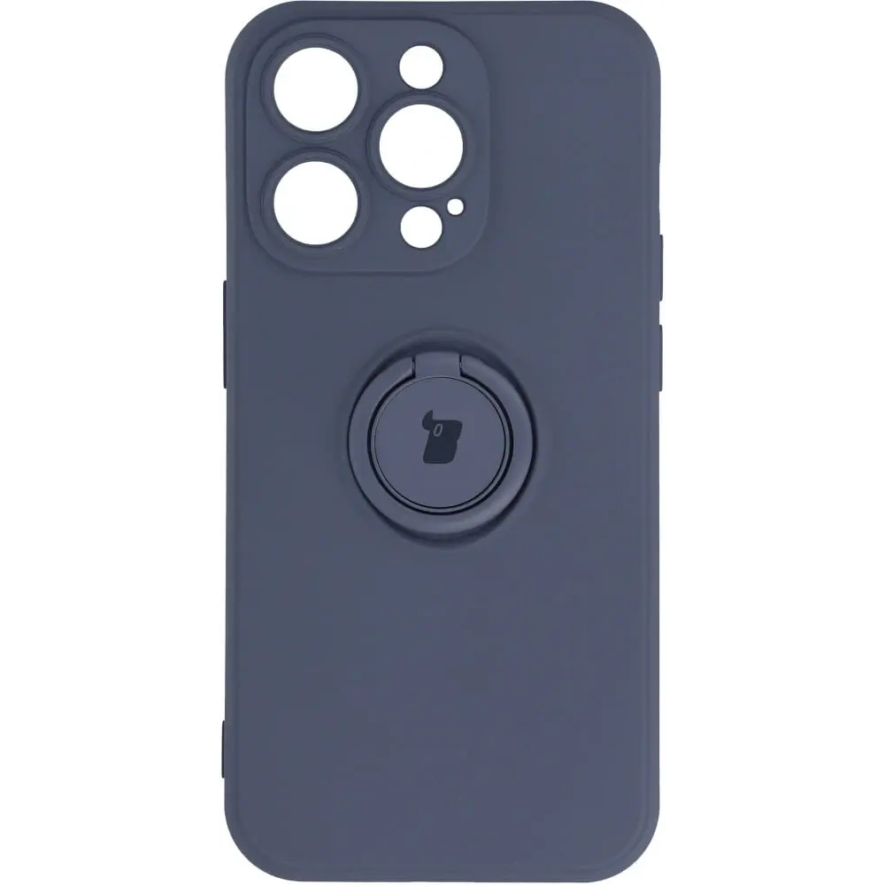 Hurtownia GSM - Etui Bizon Case Silicone Ring Sq do Apple iPhone 14 Pro šedé - BIZ243 - {ean13} - Hurt