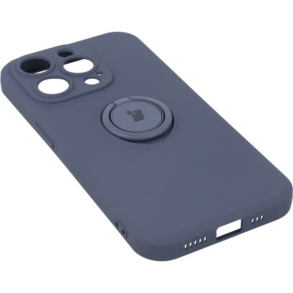Hurtownia GSM - Etui Bizon Case Silicone Ring Sq do Apple iPhone 14 Pro šedé - BIZ243 - {ean13} - Hurt