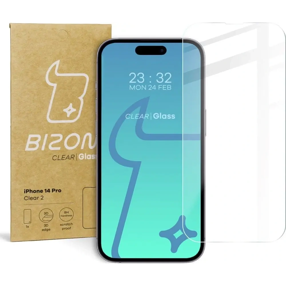 Wholesale Bizon Glass Clear 2 Apple iPhone 14 Pro - BIZ244 - {ean13} - Hurt